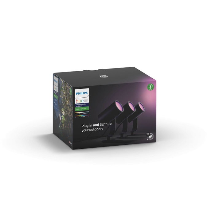 Philips Hue Lily White & Color Ambiance Kit de 3 puntos - Antracita Philips Hue Lily White & Color Ambiance Kit de 3 puntos - Antracita