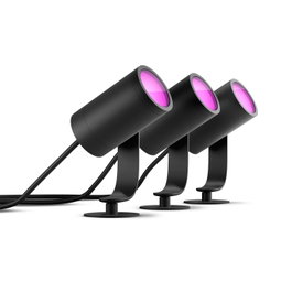 Philips Hue Lily White & Color Ambiance Kit de 3 puntos - Antracita