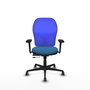 PIQUERAS Y CRESPO Silla de oficina Jorquera con mecanismo Sincro/Traslack Azul