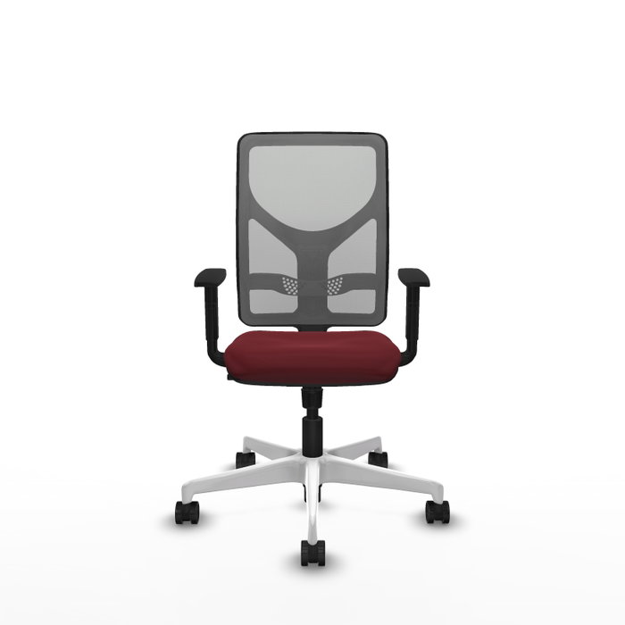 PIQUERAS Y CRESPO Silla de oficina Motilla con mecanismo Sincro, Granate y Gris PIQUERAS Y CRESPO Silla de oficina Motilla con mecanismo Sincro, Granate y Gris