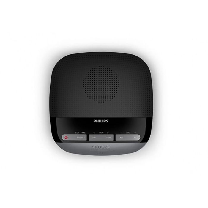 Philips Radio Despertador Digital FM Temporizador Radio Alarma Dual 200 MW RMS
