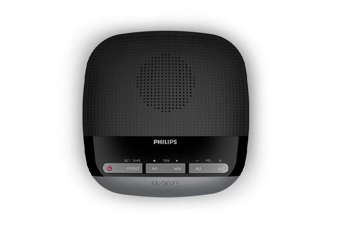 PHILIPS Radio Reloj Digital con Alarma, Despertador FM para Dormitorio o Cocina