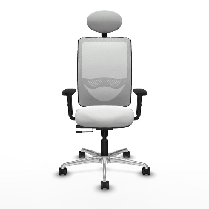 PIQUERAS Y CRESPO Silla de oficina Zulema Blanca con mecanismo Sincro/Traslack