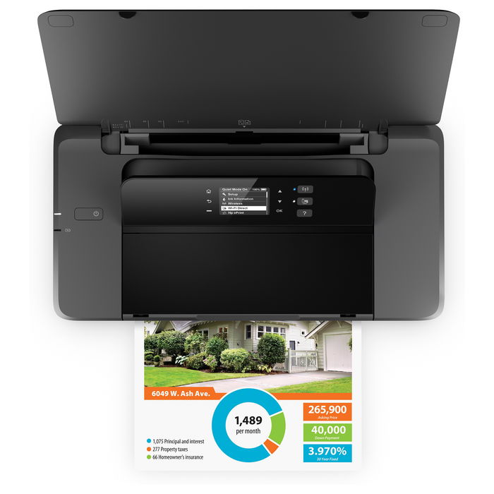 HP Officejet 200 Impresora Móvil Inalámbrica Color, A4, USB, Wi-Fi, 4800 x 1200 DPI, 10 ppm Negro / 7 ppm Color, Inyección Tinta