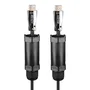 Lindy 38532 Cable HDMI 2.1 de 70 metros, 48 Gbps, 8K @120 Hz, Hembra-Hembra, Fibra Óptica/Cobre, Negro