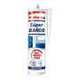 Fischer Silicona Neutra Antimoho para Baños y Cocinas, Blanca, 280 ml, Rápida Curación, 15 años de Garantía, Sellado de Duchas, Lavabos y Mamparas