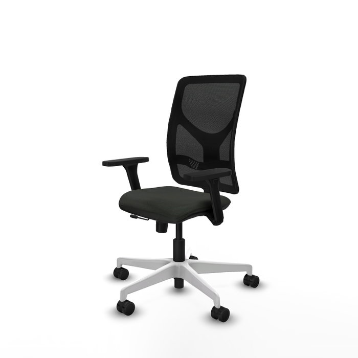 PIQUERAS Y CRESPO Silla de oficina Motilla con mecanismo Sincro/Traslack y Brazos 3D Negra