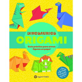 GATO DE HOJALATA Dinosaurios (16 laminadas+40 origami)