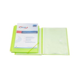 Pardo Carpeta de Fundas Studio Style Espiral Verde con 40 Fundas
