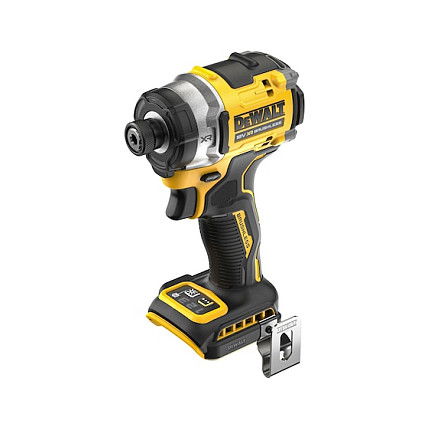 DeWALT DCF860NT-XJ Destornillador de Impacto 1/4" 18V Sin Escobillas, 4400Nm de Torque, Mango de Pistola, 3800 RPM, Negro y Amarillo