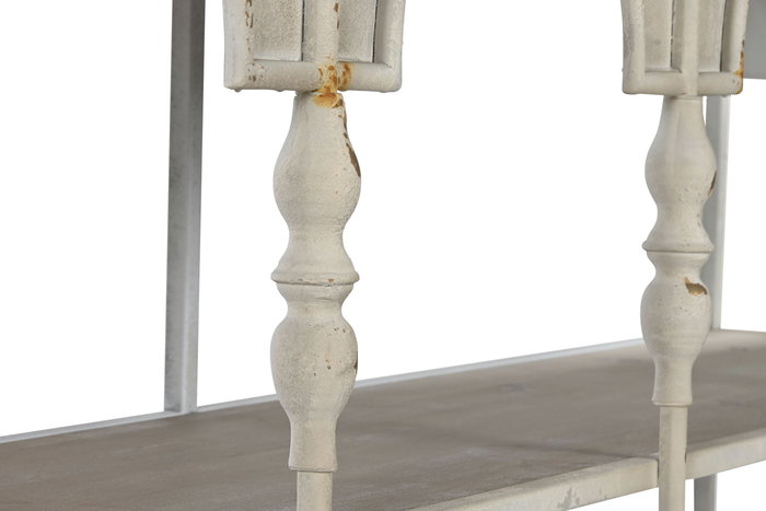 DKD Home Decor Estanteria Neoclasico Blanco Natural Metal 159 x 36.5 x 91 cm 2 Estantes DKD Home Decor Estanteria Neoclasico Blanco Natural Metal 159 x 36.5 x 91 cm 2 Estantes