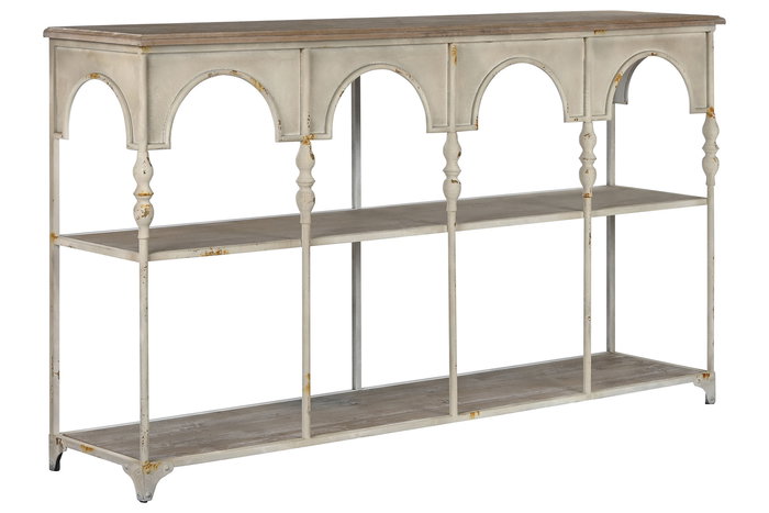 DKD Home Decor Estanteria Neoclasico Blanco Natural Metal 159 x 36.5 x 91 cm 2 Estantes DKD Home Decor Estanteria Neoclasico Blanco Natural Metal 159 x 36.5 x 91 cm 2 Estantes