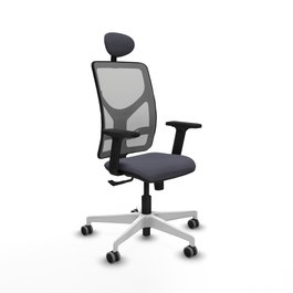 PIQUERAS Y CRESPO Silla de oficina Motilla con mecanismo Sincro, Gris