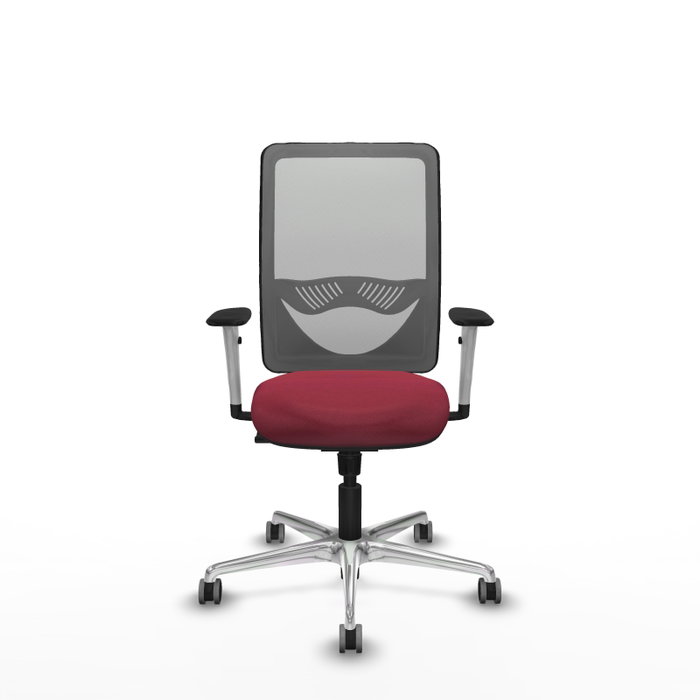 PIQUERAS Y CRESPO Silla de oficina Zulema con mecanismo Sincro, Granate y Gris PIQUERAS Y CRESPO Silla de oficina Zulema con mecanismo Sincro, Granate y Gris