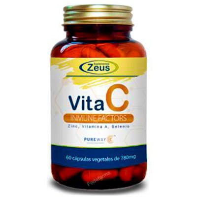 ZEUS Vitamina C Inmune Factors 60 Cápsulas con Vitamina A, Zinc y Selenio ZEUS Vitamina C Inmune Factors 60 Cápsulas con Vitamina A, Zinc y Selenio