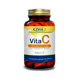ZEUS Vitamina C Inmune Factors 60 Cápsulas - Suplemento con Vitamina C PureWay-C®, Zinc, Selenio y Vitamina A para el Sistema Inmune