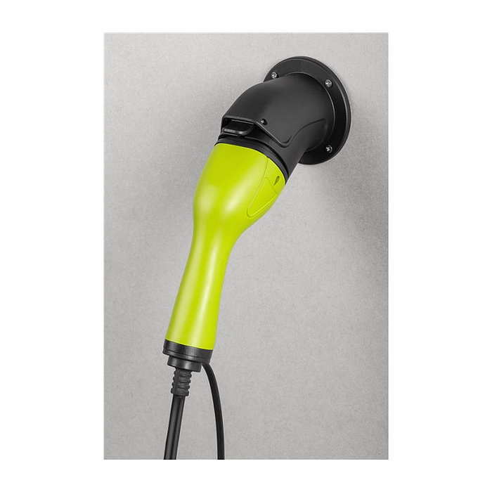 Goobay Soporte angular para cable de carga de coche eléctrico Tipo 2, negro