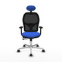 PIQUERAS Y CRESPO Silla de oficina Jorquera con mecanismo Sincro/Traslack Azul y Negro