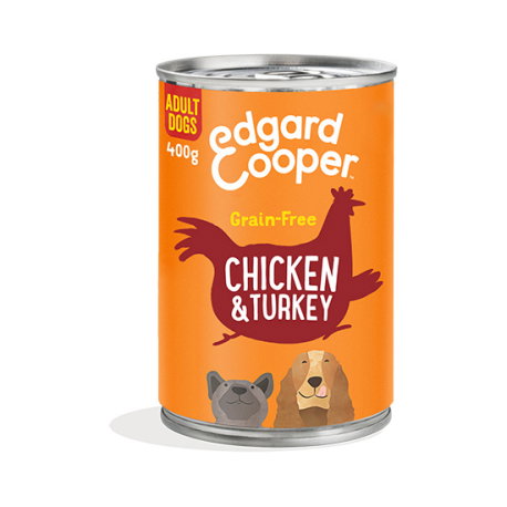 Comida para Perros Adultos Pollo y Pavo Lata 6 Latas x 400 gr Comida para Perros Adultos Pollo y Pavo Lata 6 Latas x 400 gr