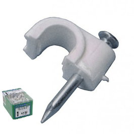 DUVER Grapa para Cable Redondo Nº 6, 100 unidades