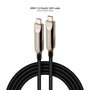 Nanocable Cable USB 3.2 Gen2x1 AOC USB-C a USB-C 60W 8K 5m Negro