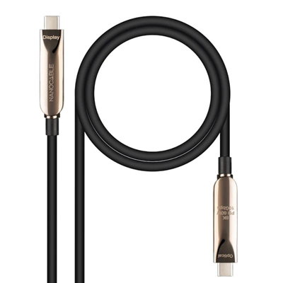 Nanocable Cable USB 3.2 Gen2x1 AOC USB-C a USB-C, 5m, Negro Nanocable Cable USB 3.2 Gen2x1 AOC USB-C a USB-C, 5m, Negro