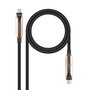 Nanocable Cable USB 3.2 Gen2x1 AOC USB-C a USB-C, 60W, 8K@60Hz, 5m, Negro