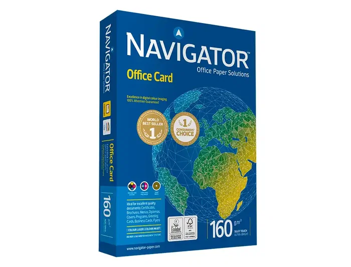 Navigator Papel Multiuso DIN A3 160 Gramos, Ink-jet y Láser, Paquete de 250 Hojas