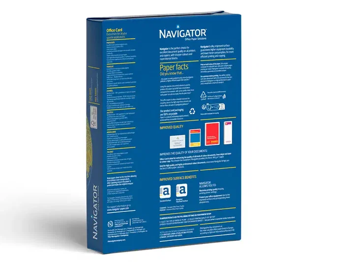 Navigator Papel Multiuso DIN A3 160 Gramos, Ink-jet y Láser, Paquete de 250 Hojas