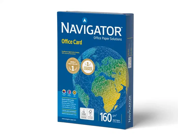Navigator Papel Multiuso DIN A3 160 Gramos, Ink-jet y Láser, Paquete de 250 Hojas