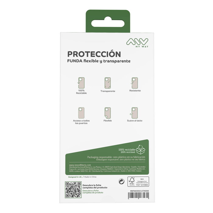 myway funda compatible con Samsung Galaxy A55 5G transparente