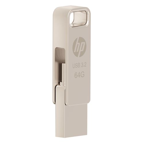HP Memoria USB x206C-A 64 GB Dual USB Type-A y USB Type-C Plata