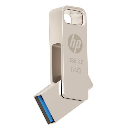 HP Memoria USB x206C-A 64 GB Dual USB Type-A y USB Type-C Plata