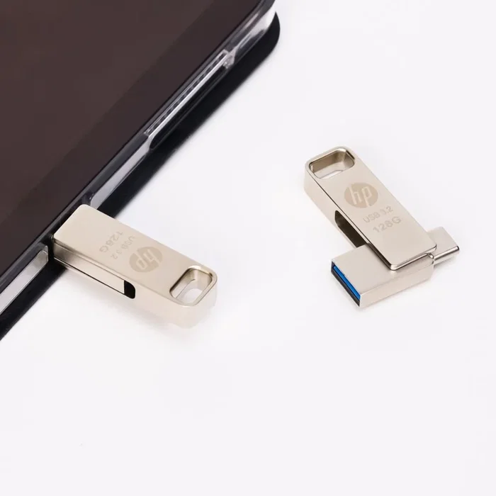 HP Memoria USB x206C-A de 64 GB con conectores USB Type-A y USB Type-C
