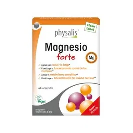 Physalis Magnesio Forte 60 Comp. | Magnesio para Disminuir Cansancio y Fatiga, Contribuye al Sistema Nervioso y Músculos