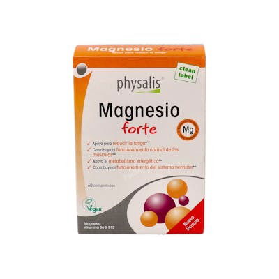 Physalis Magnesio Forte 60 Comp. | Magnesio para Disminuir Cansancio y Fatiga, Contribuye al Sistema Nervioso y Músculos Physalis Magnesio Forte 60 Comp. | Magnesio para Disminuir Cansancio y Fatiga, Contribuye al Sistema Nervioso y Músculos