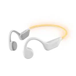 T'nb Energy Light Auriculares de Conducción Ósea con Cinta Iluminada - Blanco