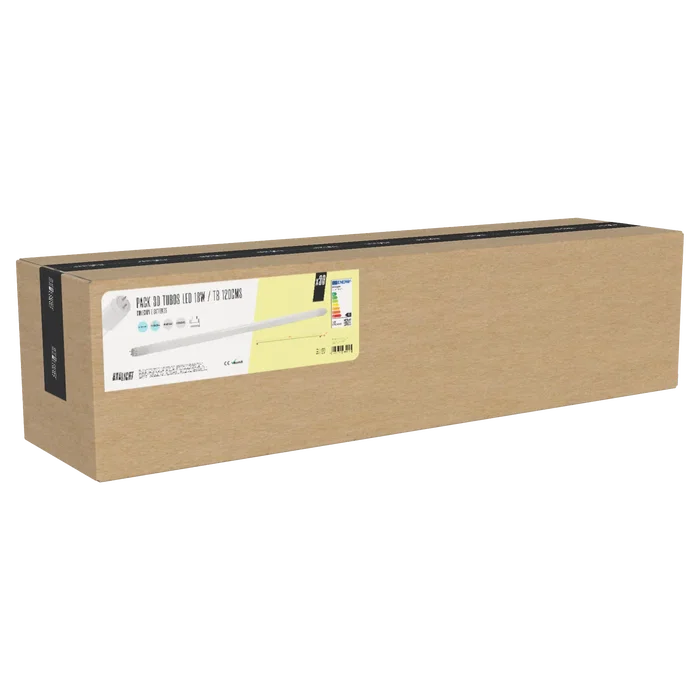 BX3 LIGHT Pack de 30 Tubos LED T8 18W Blanco Frío (6000K) 1440 Lm 1200mm 40000H [BX3-T8-PC-1,2M-30-CW] - Sustitución Directa Fluorescente