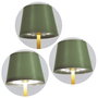 Home Deco Factory Lámpara Led Táctil con 3 Intensidades Verde para Decoración Moderna, 12 LED COB