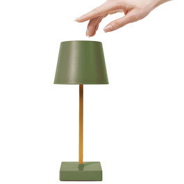 Home Deco Factory Lámpara Led Táctil con 3 Intensidades Verde para Decoración Moderna, 12 LED COB