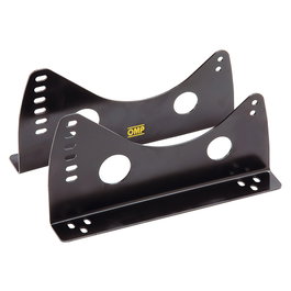 Omp Soportes Asiento Con Inserciones Laterales Acero Negro HC0-0733-B01