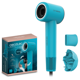 Cecotec DryNova Blue Secador de Pelo 1600 W Azul, Compacto y Ligero con Concentrador, Difusor y Tecnología Iónica Anti-Frizz
