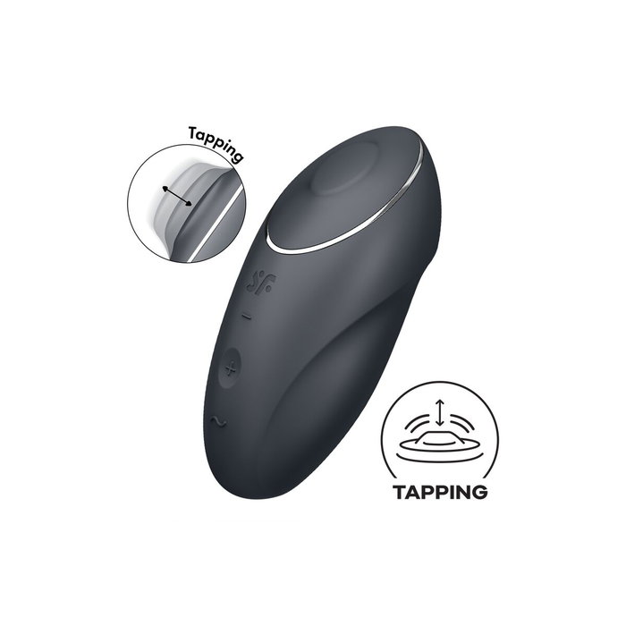 SATISFYER TAP CLIMAX Vibrador Gris 1un SATISFYER TAP CLIMAX Vibrador Gris 1un