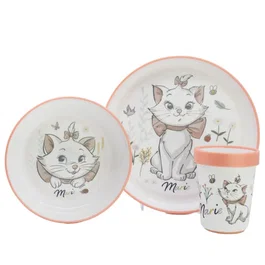 Thermobaby THE8412497066513 Set de Comida Aristochat 3 Piezas: Plato, Bol y Taza