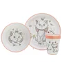 Thermobaby THE8412497066513 Set de Comida Aristochat 3 Piezas: Plato, Bol y Taza