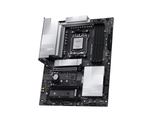 MSI PRO X870E-P WiFi Placa Base AMD X870E Socket AM5 ATX DDR5 Wi-Fi 7 (802.11be) 5 Gigabit Ethernet 243.8mm x 304.8mm