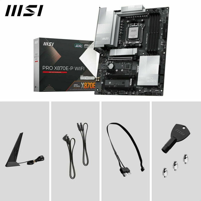 MSI PRO X870E-P WIFI Placa base AMD X870E Zócalo AM5 ATX Negra