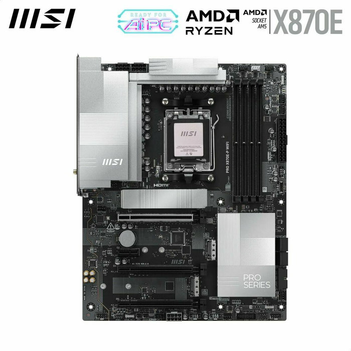 MSI PRO X870E-P WIFI Placa base AMD X870E Zócalo AM5 ATX Negra