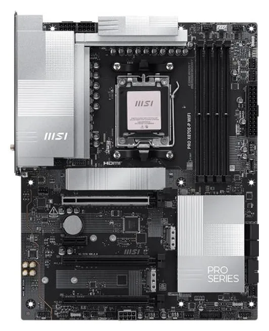 MSI PRO X870E-P WIFI Placa base AMD X870E Zócalo AM5 ATX Negra