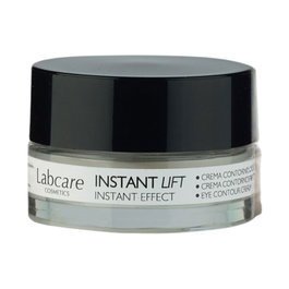 Labcare Crema Contorno de Ojos Instant Lift 15 ml - Antiarrugas con Efecto Tensor, Ácido Hialurónico y Péptidos - Redefine y Alisa la Mirada